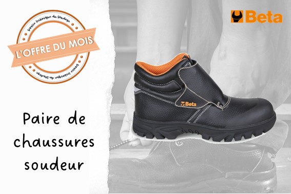 L’OFFRE DU MOIS : LES CHAUSSURES SOUDEUR BETA