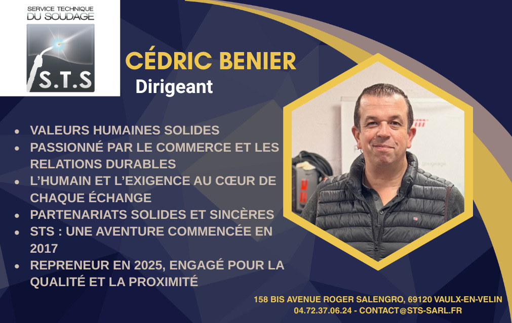 Portrait Cédric BENIER Dirigeant société STS
