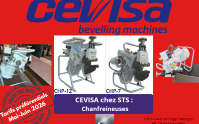 STS met en avant les CEVISA CHP-7 et CHP-12 : des solutions compactes et performantes pour le chanfreinage