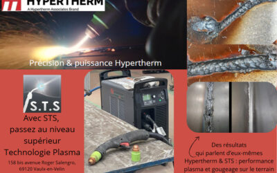 Hypertherm : coupage plasma et Gougeage haute performance – solutions proposées par STS