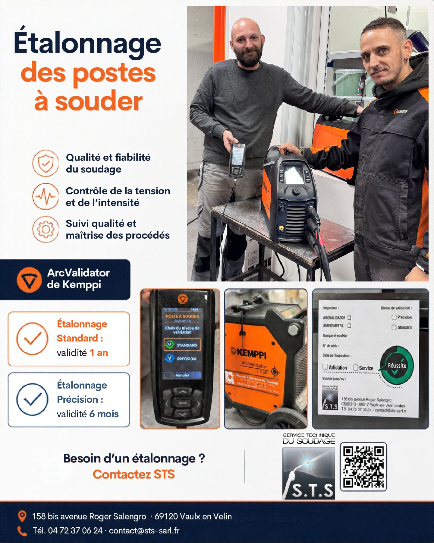 STS : étalonnage des postes à souder avec l’ArcValidator