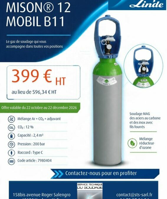 Promotion bouteille MISON 12 Mobil B11 : 399 € HT